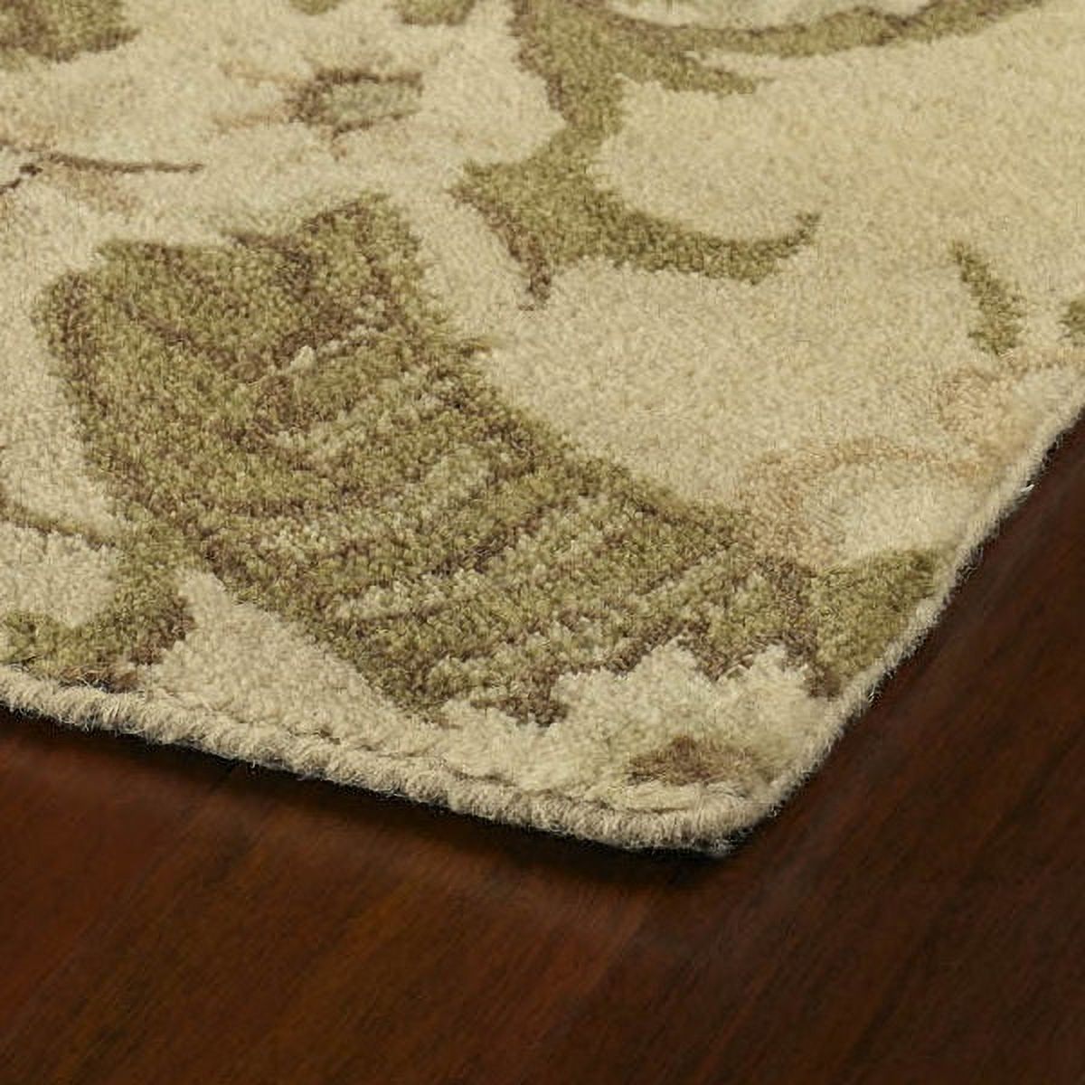 Kaleen Magi Garden of Eden - 5'0" X 7'9" Rectangular Wool Floral Green Area Rug