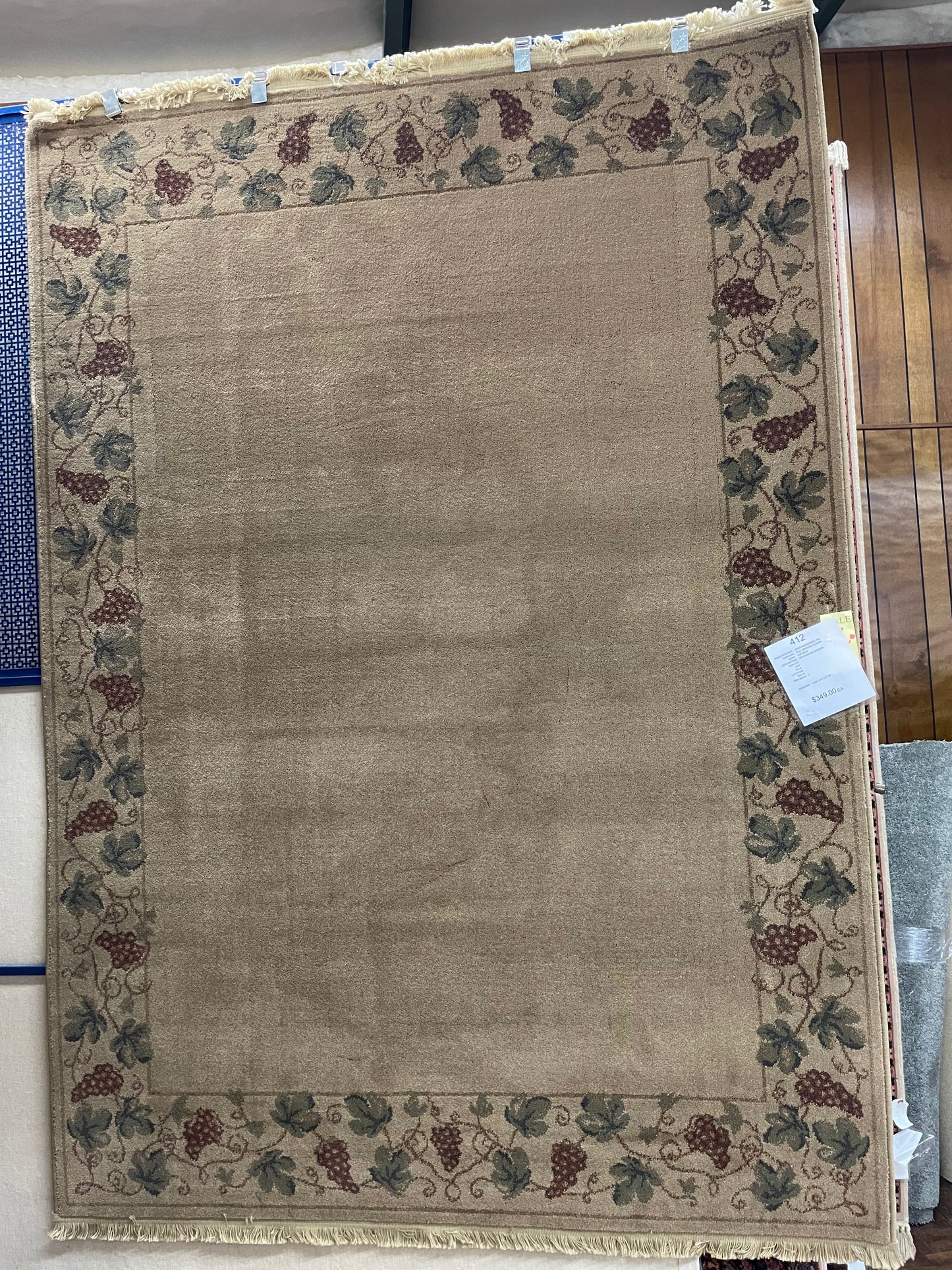 Devonshire 5'5" X 7'10" Area Rug - Casual Green Polypropylene Oriental Design by Kathy Ireland Home Essentials