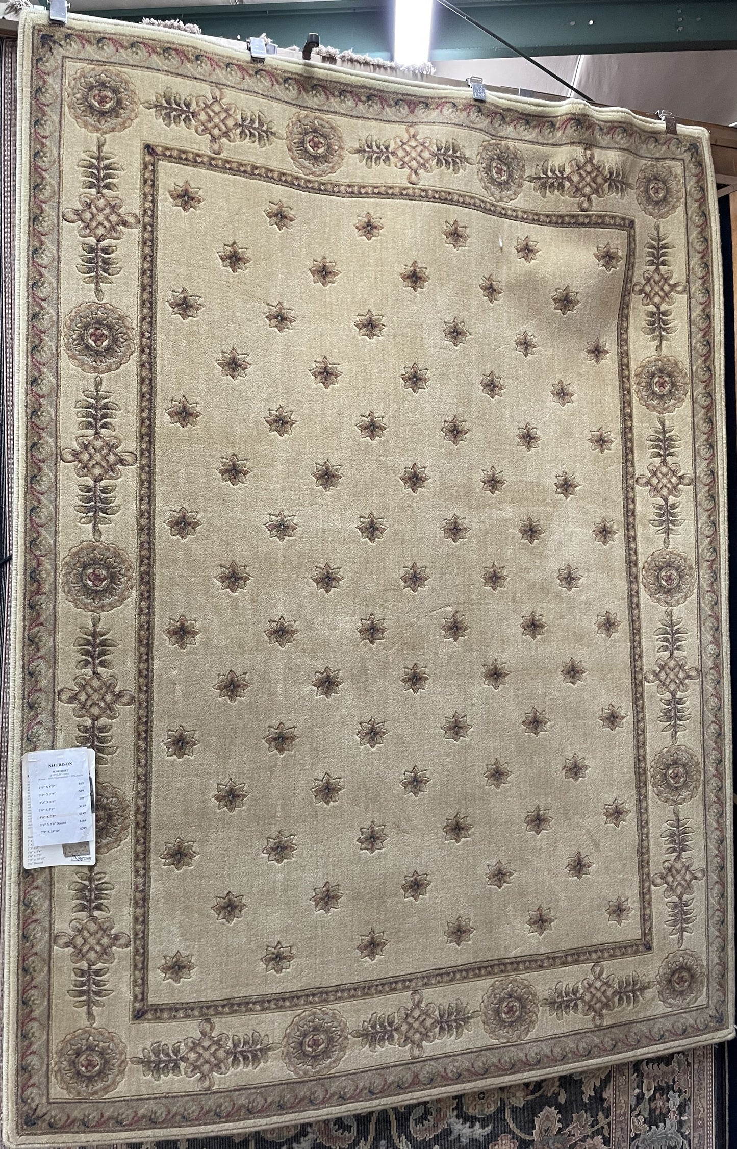 Nourison Somerset ST55 Ivory - 5'6" X 7'5" Rectangular Polypropylene Traditional Area Rug