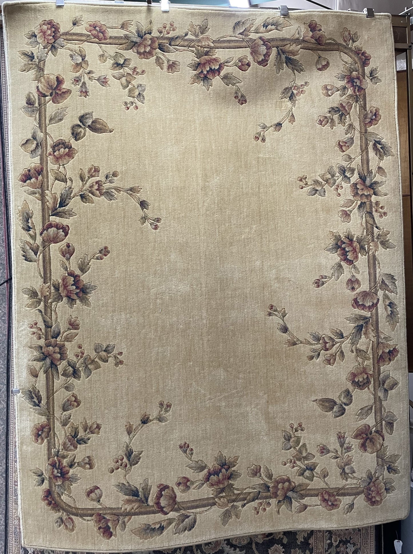Nourison Somerset ST54 Ivory - 5'6" X 7'5" Rectangular Polypropylene Floral Area Rug
