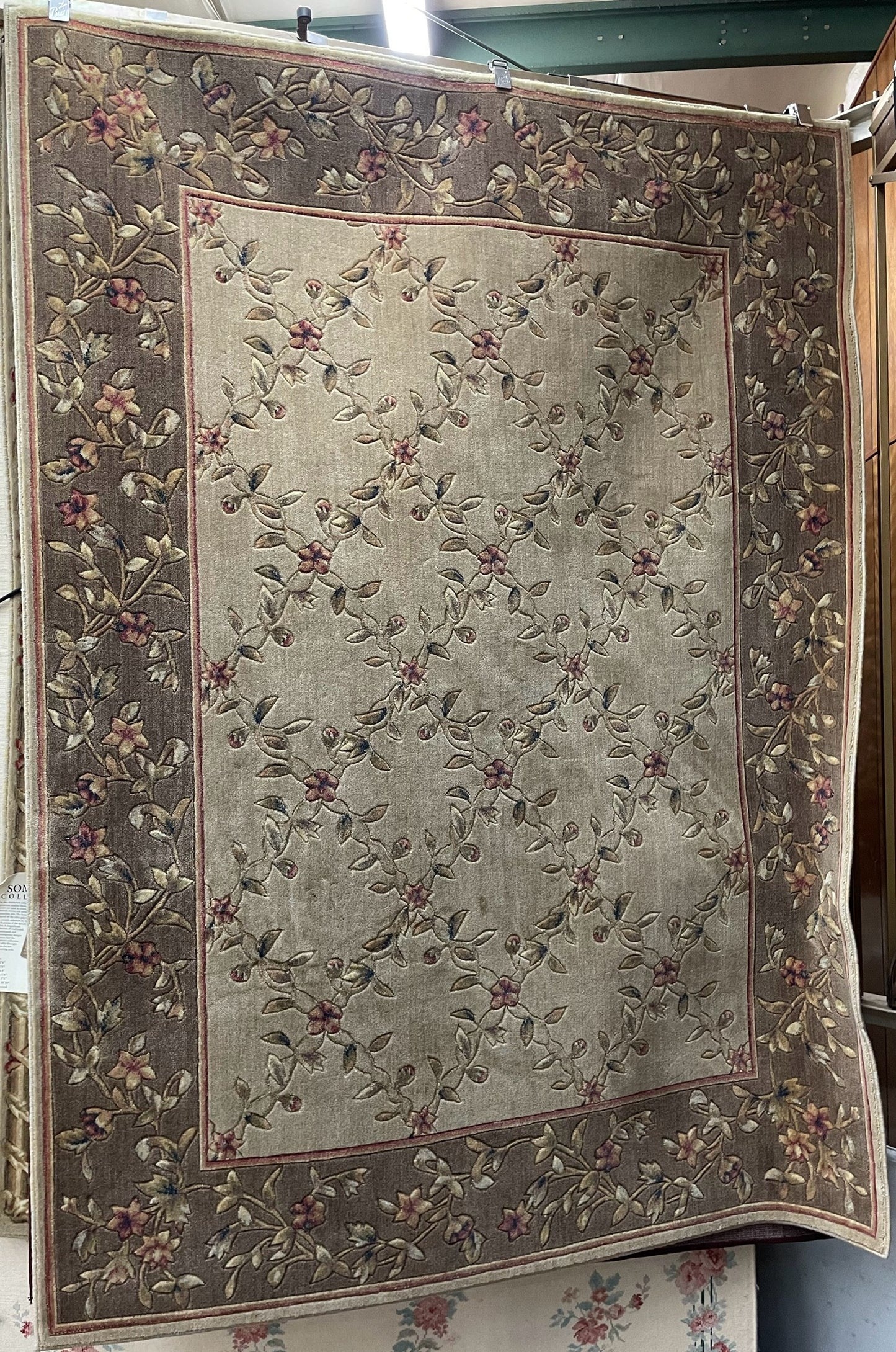 Nourison Somerset Mushroom - 5'6" X 7'5" Rectangular Polypropylene Traditional Area Rug