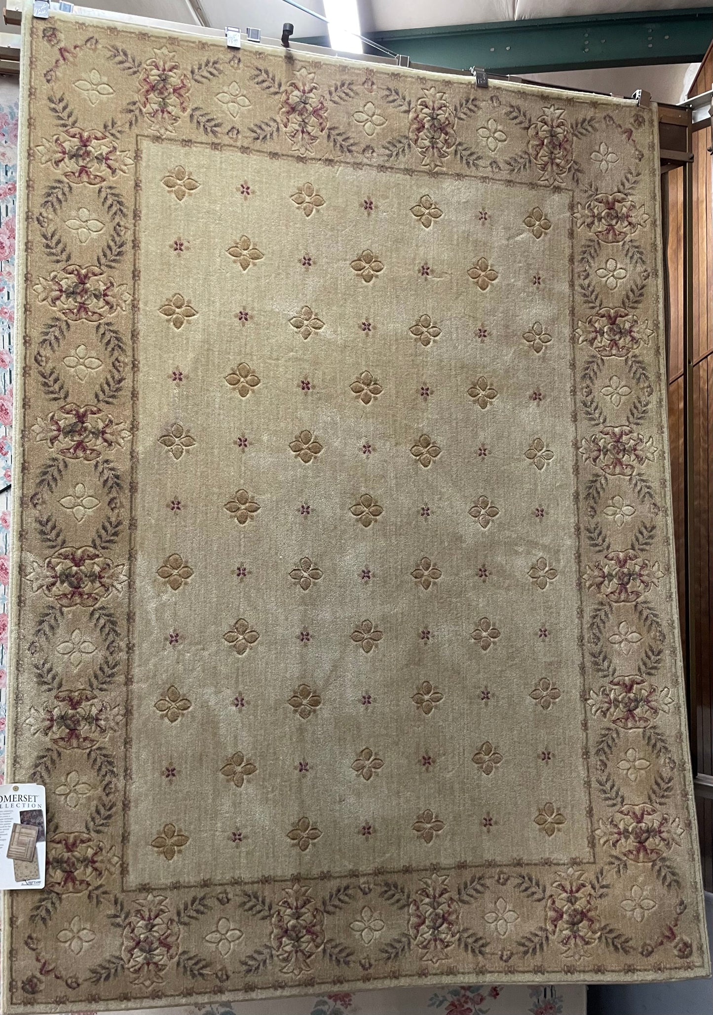 Nourison Somerset Beige ST07-BGE - 5'6" X 7'5" Rectangular Polypropylene Traditional Area Rug