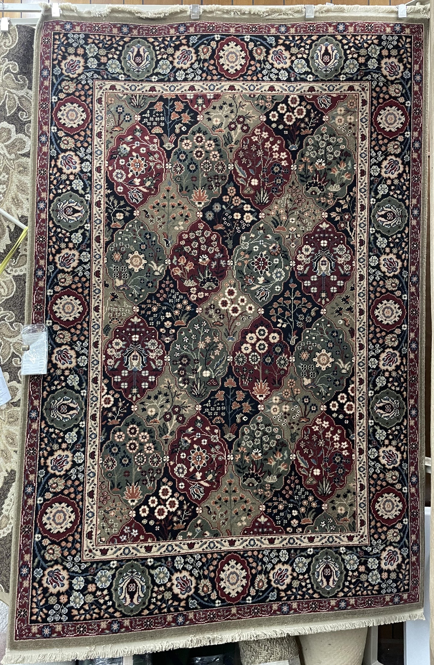 Karastan Contessa 5'2" X 7'10" Red Wool Oriental Area Rug - Palazzo Collection, Traditional Elegance
