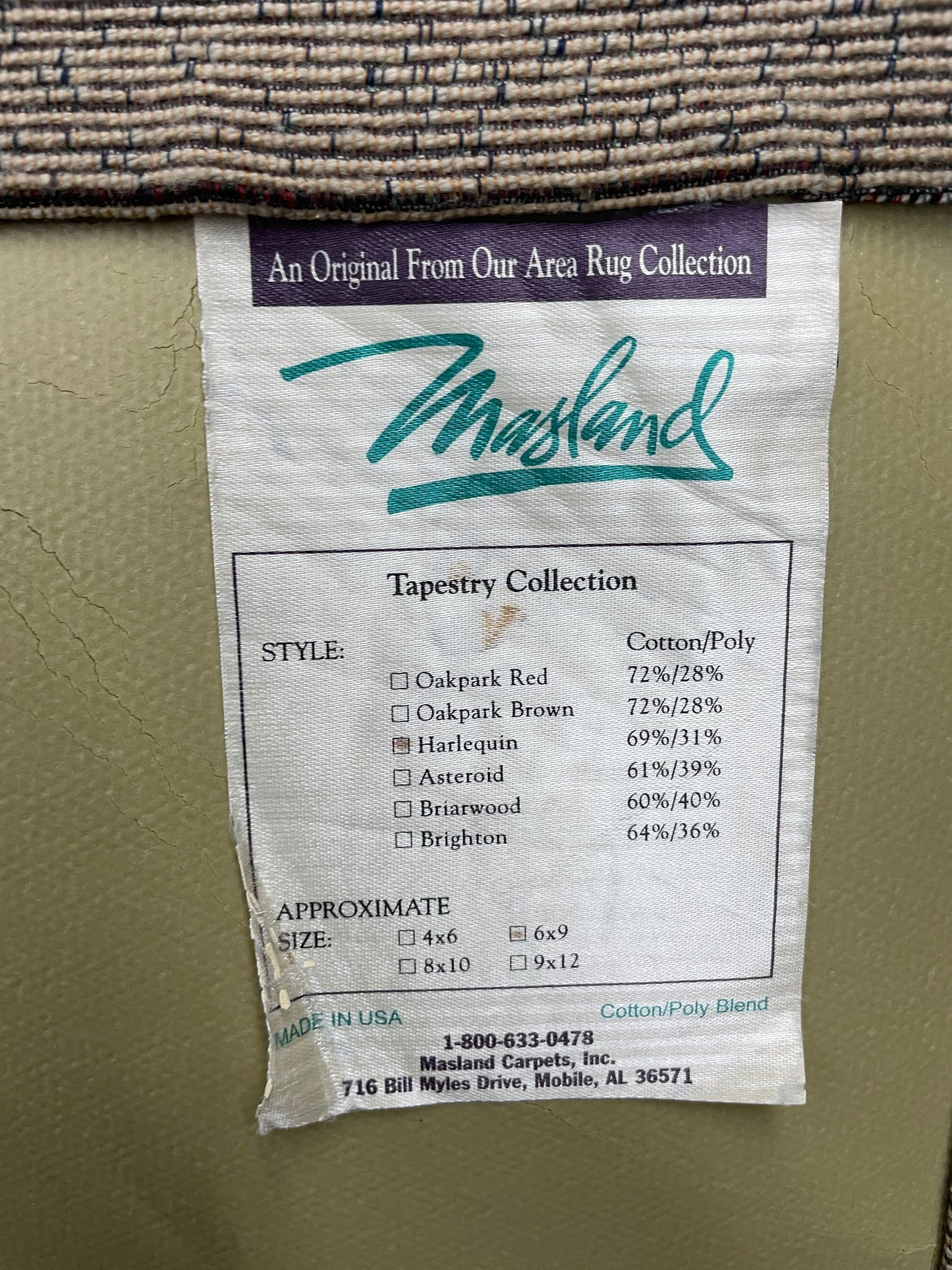 Harlequin Casual 6'0" X 9'0" Rectangular Gray Area Rug - Cotton/Poly Blend, Geometric Tapestry Design