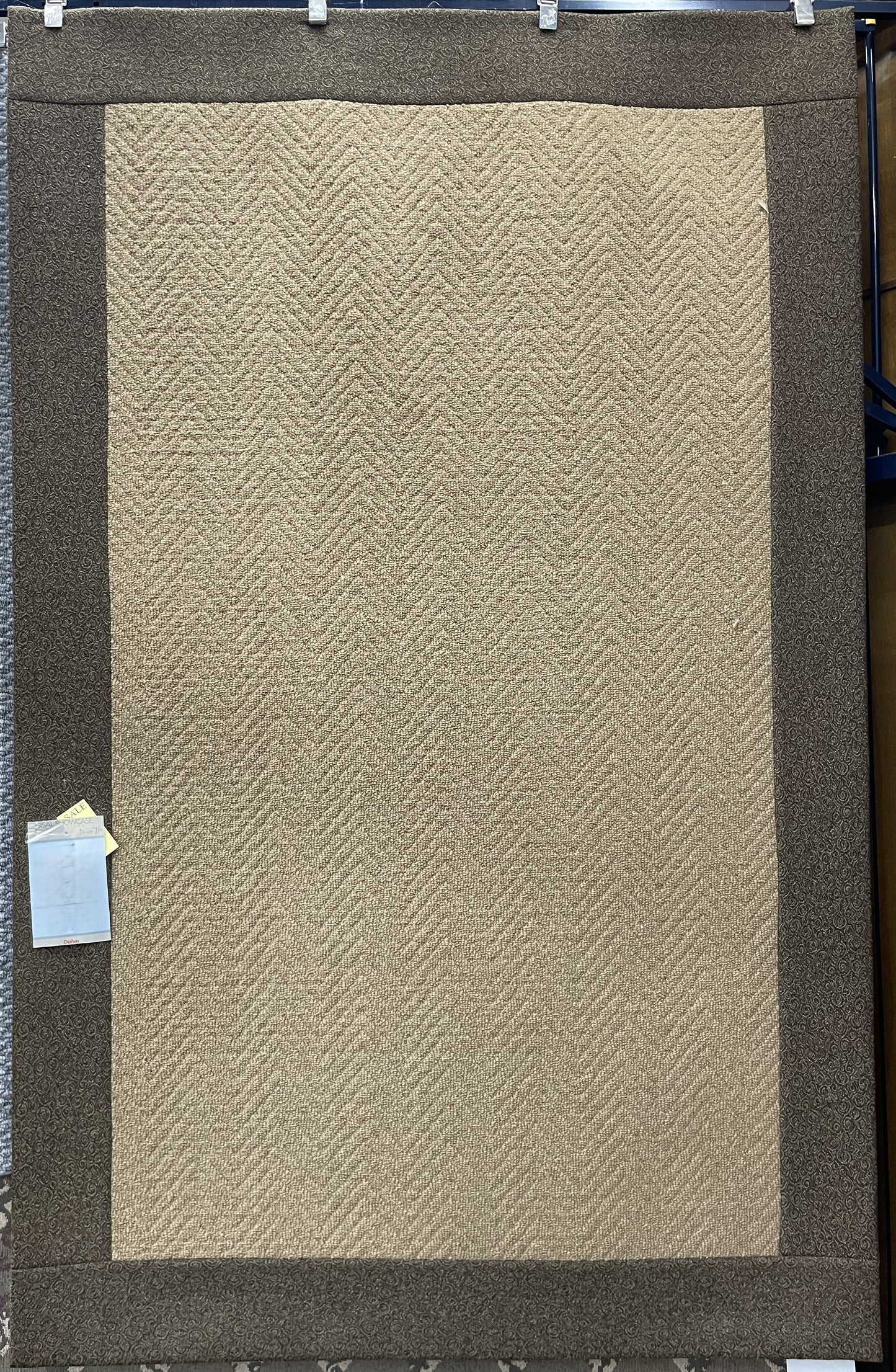 Dalyn Sisal Showcase Herringbone Cocoa - 5'0" X 8'0" Rectangular Wool/Poly Casual Brown Area Rug