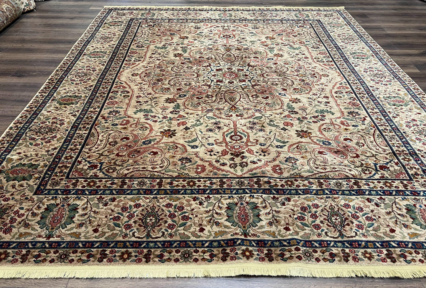 Karastan Tabriz Medallion 5'9" X 9'0" Rectangular Wool Oriental Brown Rug - Samovar Collection