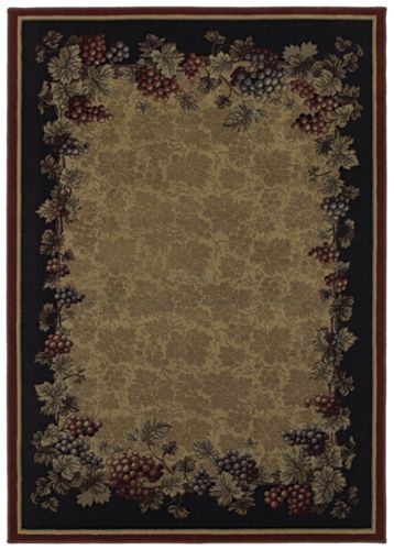 Shaw Kathy Ireland Home Tuscan Vineyard Natural - 7'8" X 10'10" Rectangular Polypropylene Contemporary Brown Area Rug