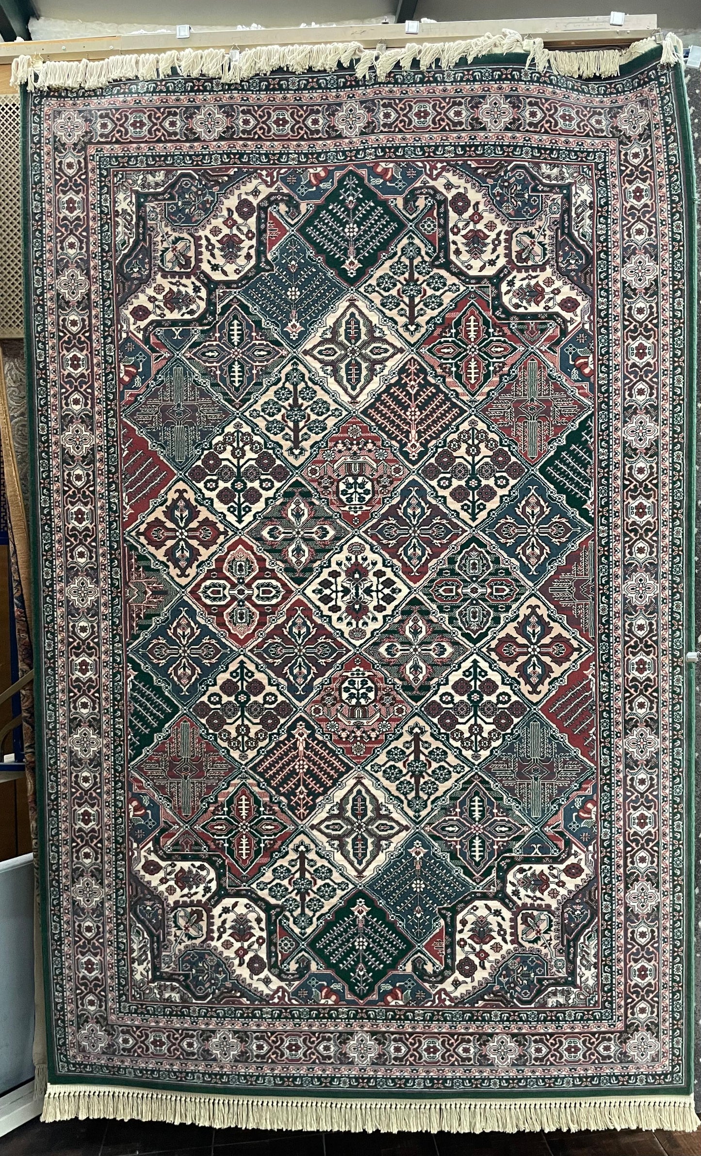 Karastan Kara Shah Green Joshagan - 5'6" X 8'6" Rectangular Wool Oriental Area Rug