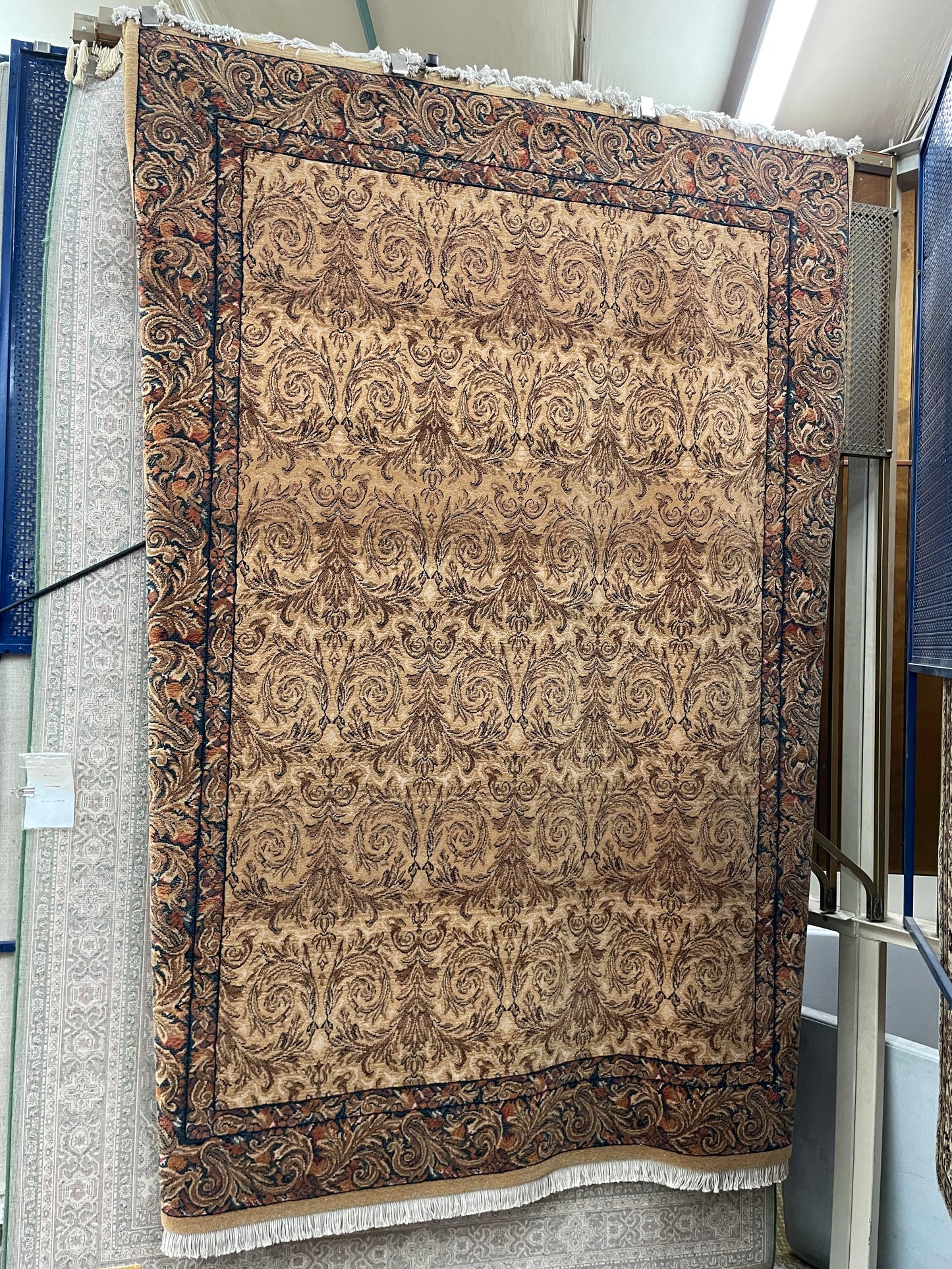 Couristan Mirage Acanthus - 5'7" X 8'3" Rectangular Wool Traditional Brown Gold Area Rug