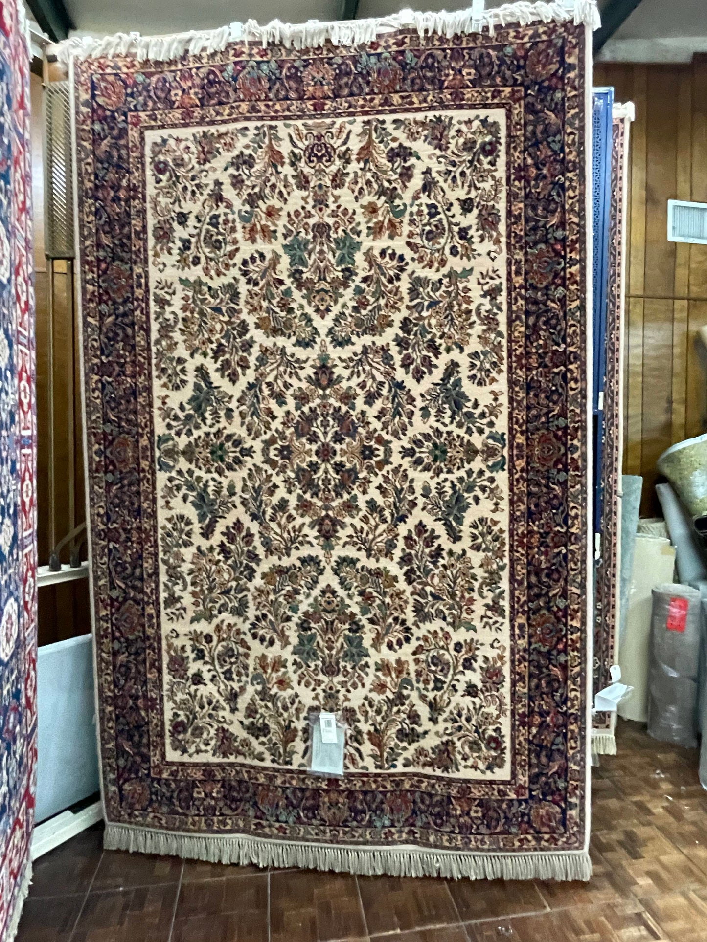 Karastan Original Ivory Sarouk - 5'9" X 9'0" Rectangular Wool Oriental Rug