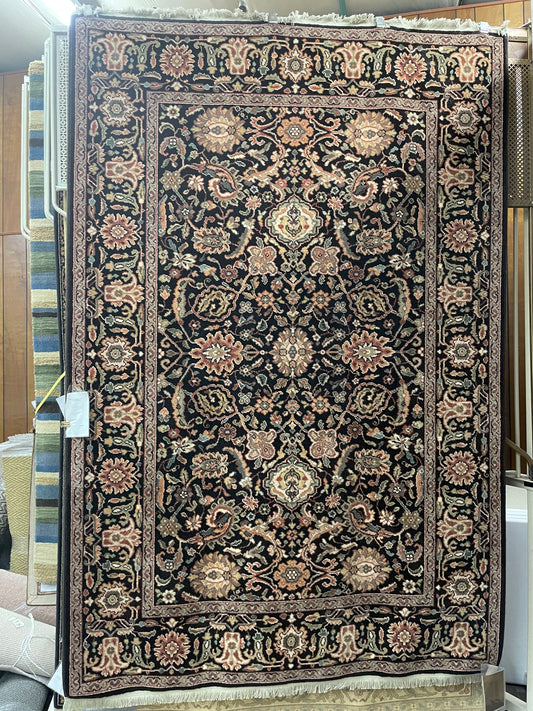 Karastan Chahar Mahal Sultanabad - 5'8" X 8'6" Rectangular Wool Oriental Brown Area Rug