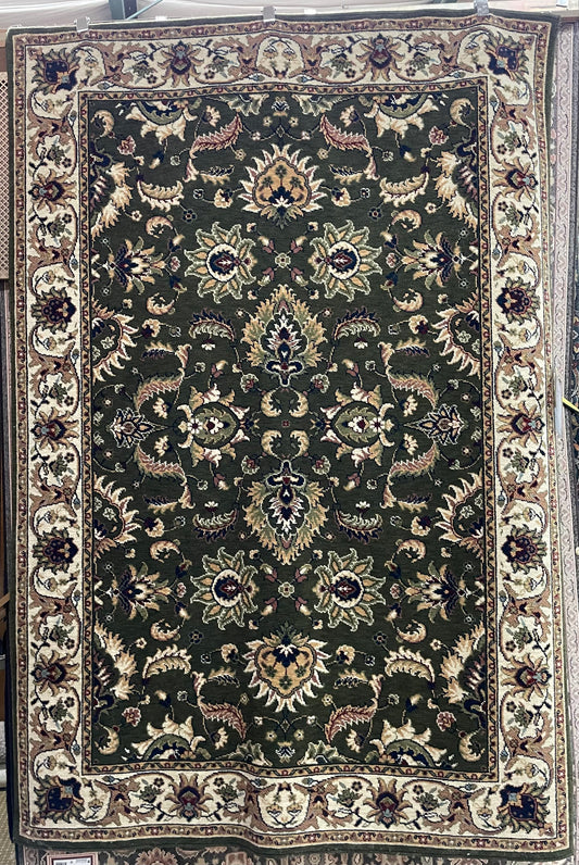 Oriental Weavers Sphinx Yorkshire - 5'3" X 7'9" Rectangular Wool Traditional Green Area Rug