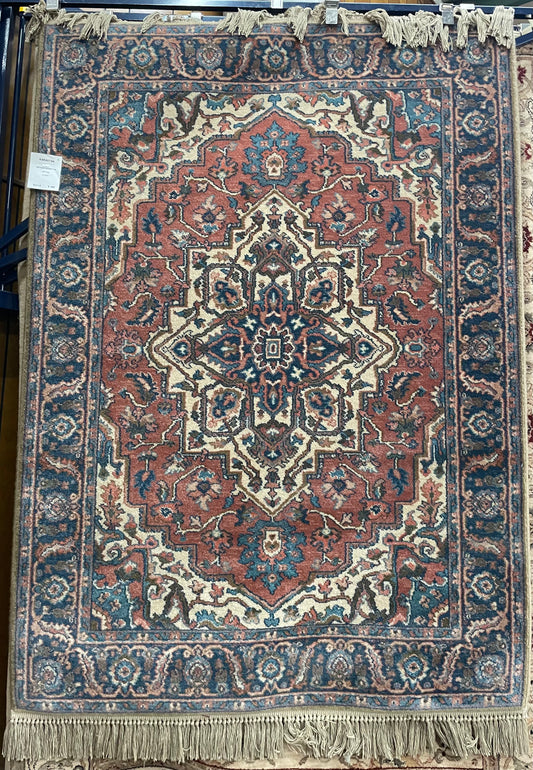 Karastan Antique Legends Serapi - 4'3" X 6'0" Rectangular Wool Oriental Area Rug