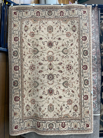 828 Calandrea 1-1106-7069 - 5'3" X 7'7" Rectangular Wool Oriental Ivory Area Rug