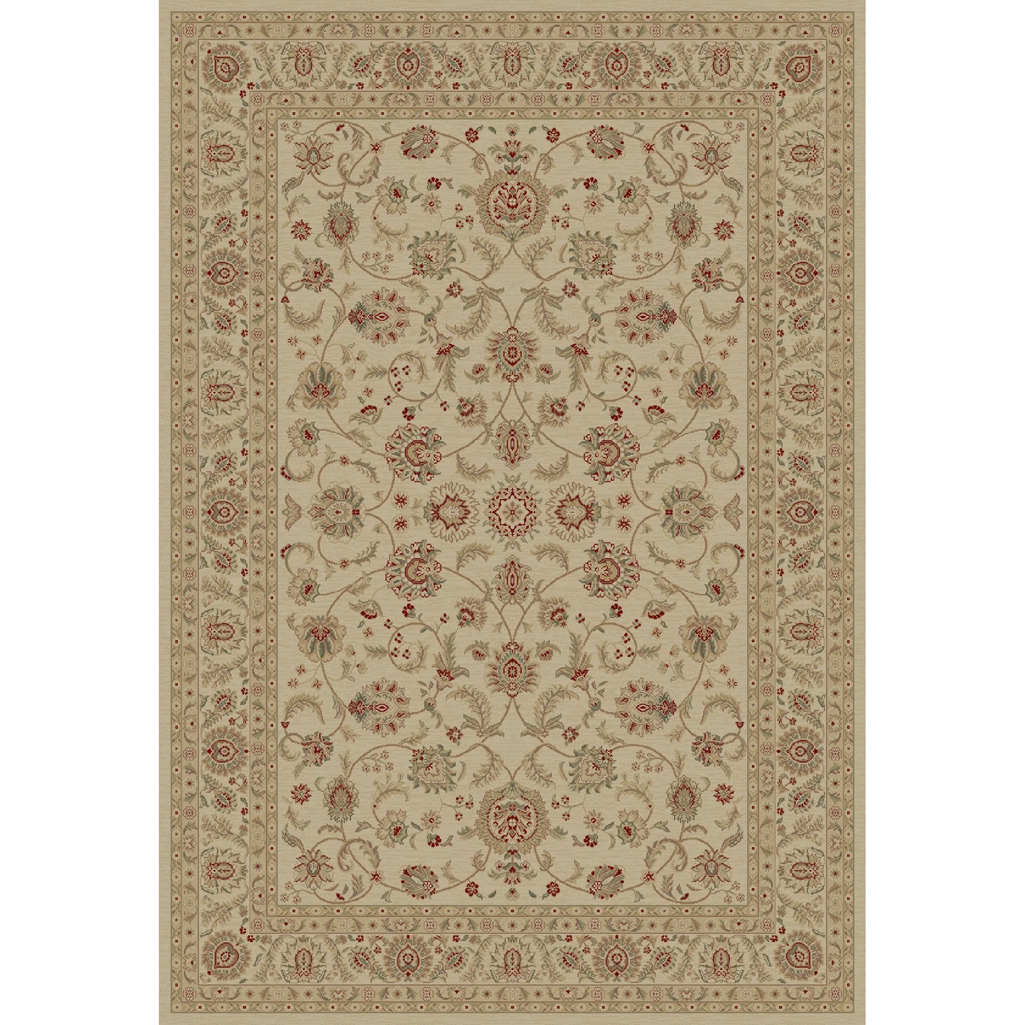 Concord Imperial Bergama - 5'3" X 7'7" Rectangular Polypropylene Oriental Rug