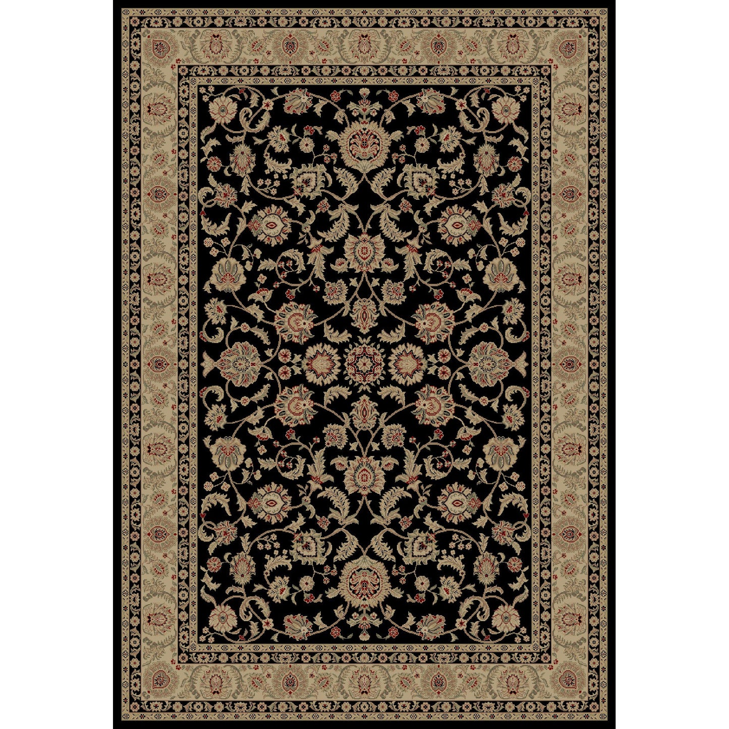 Concord Imperial Bergama - 5'3" X 7'7" Rectangular Polypropylene Oriental Rug